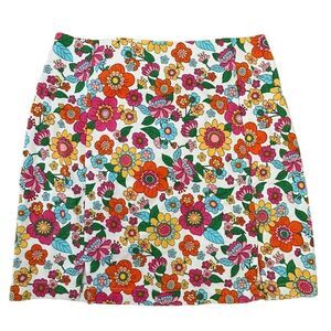 Love on a hanger ~ bright floral skirt ~ size 7